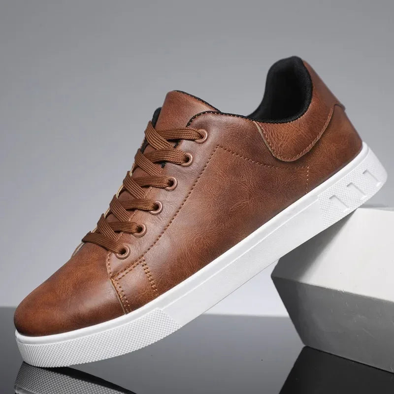 Urban Luxe Leather Sneakers 🖤