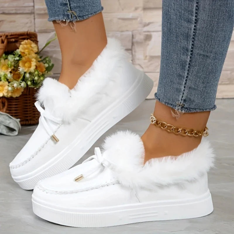 Fluffy Bow Winter Boots 🎀❄️