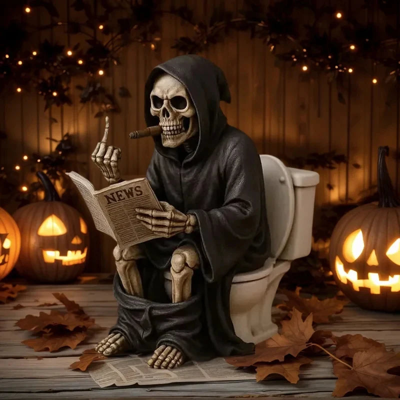 💀 Rude Reaper Toilet Statue