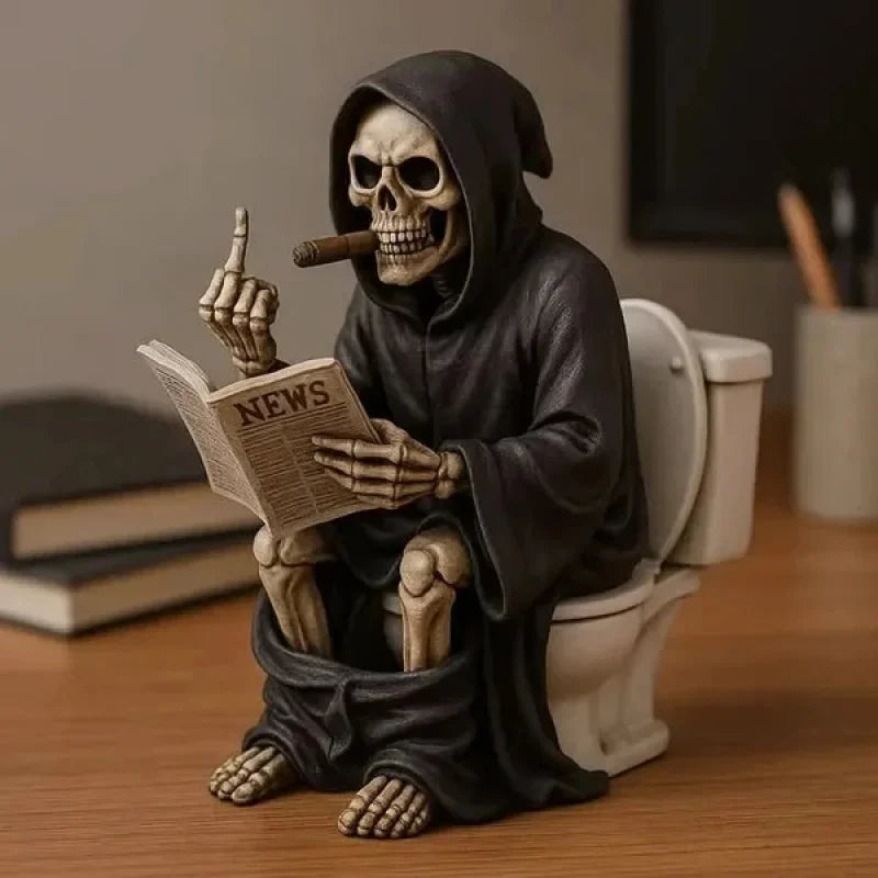 💀 Rude Reaper Toilet Statue