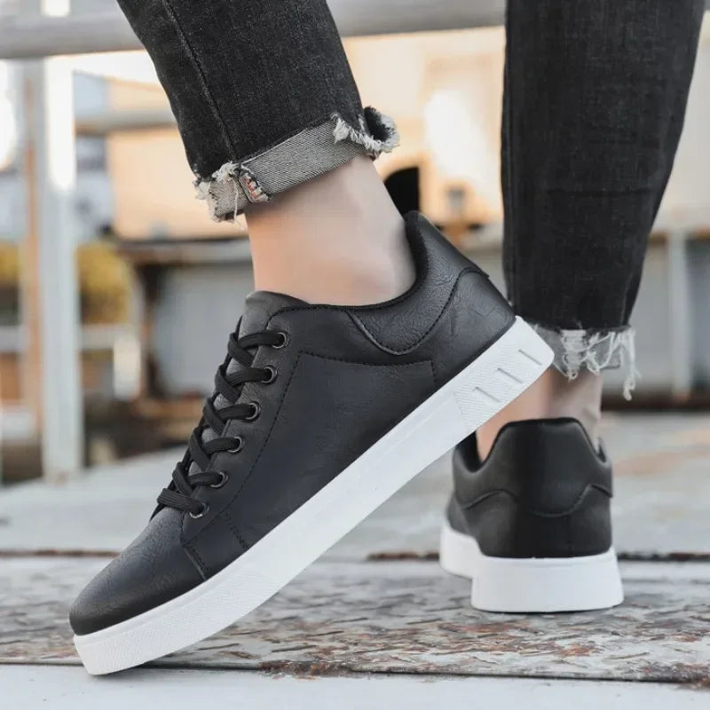 Urban Luxe Leather Sneakers 🖤