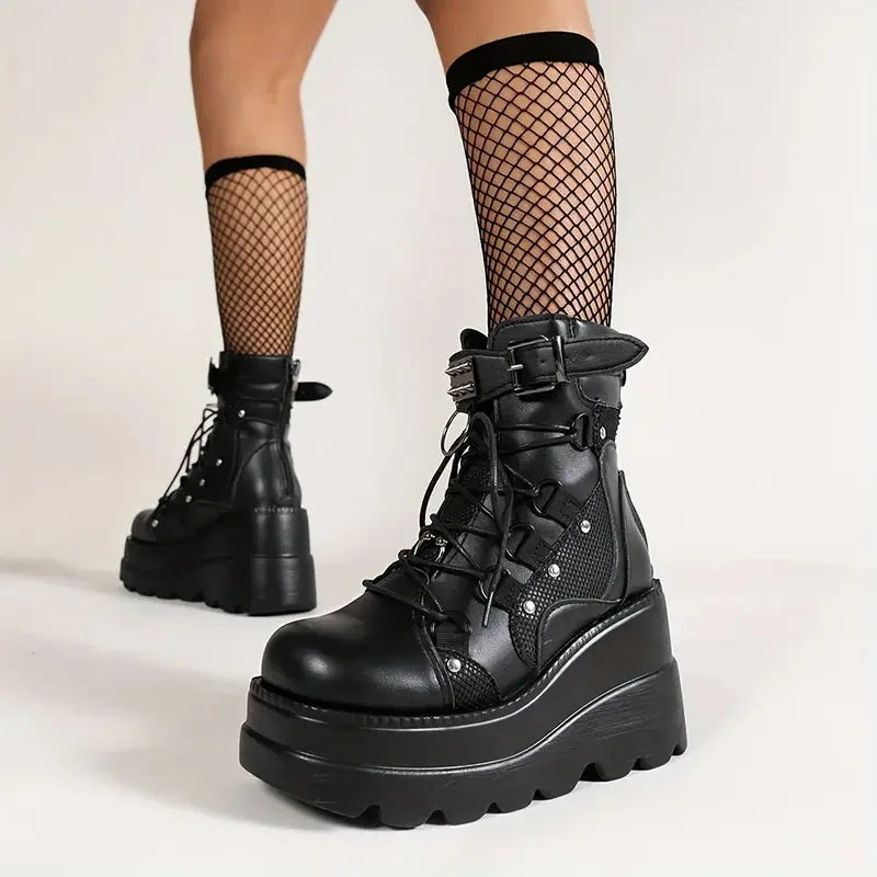 Dark Vibes Platform Boots