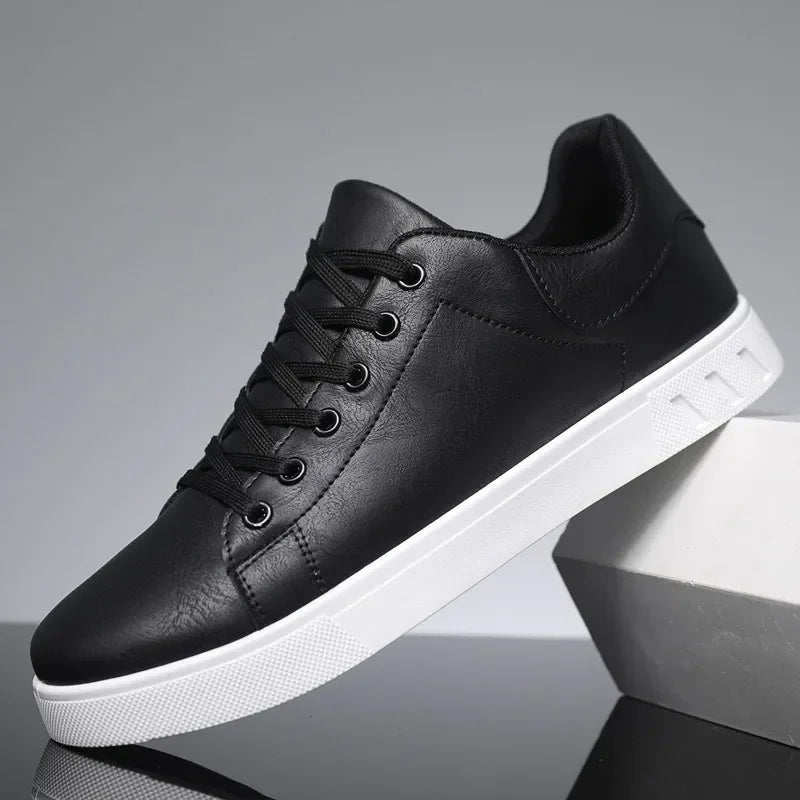 Urban Luxe Leather Sneakers 🖤