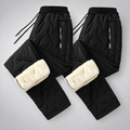2-pack fleece-lined winter pants – Black + Black