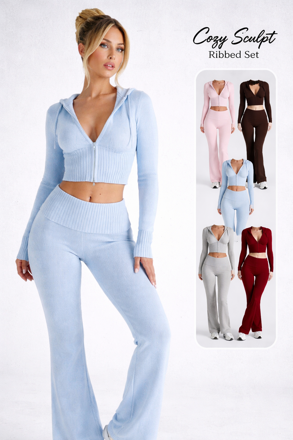 LuxeFit Ribbed Set